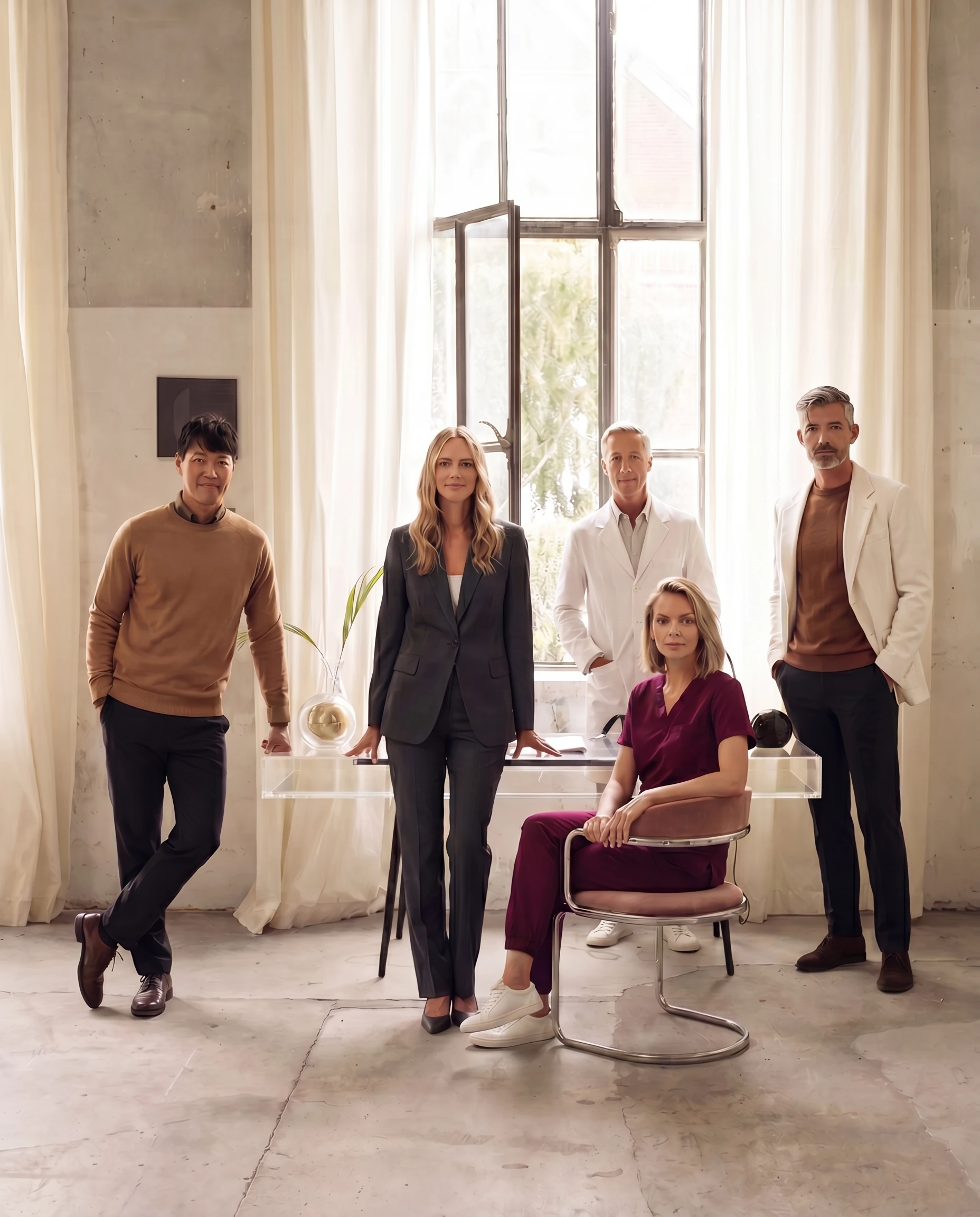 The wemark team in a bright studio